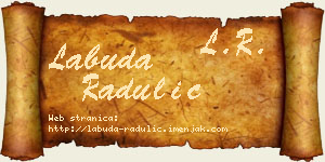 Labuda Radulić vizit kartica